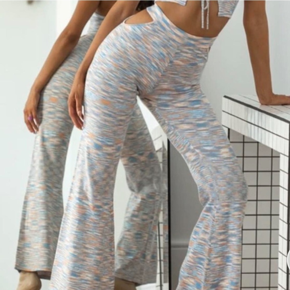 Beginning Boutique Yumi Knit Flare Pants